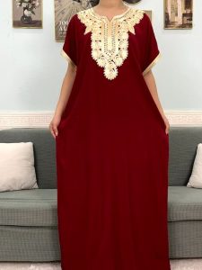 Djellaba femme en coton, style moderne et coloré