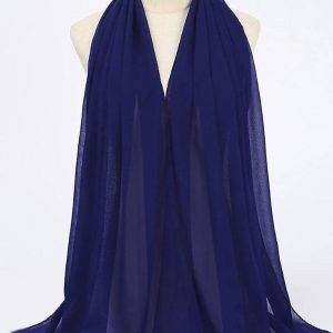 Hijab bleu marine élégant et polyvalent pour les occasions quotidiennes