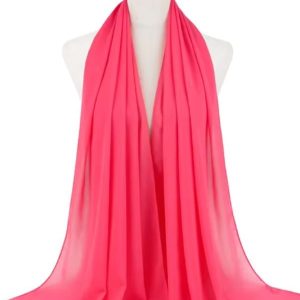 Hijab en mousseline rose fuchsia pour un look élégant