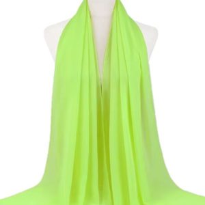 Hijab mousseline vert éclat