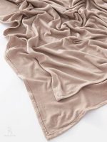 Hijab jersey coton beige foncé