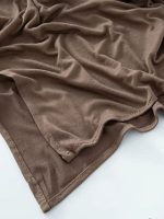 Hijab en jersey de coton brun bois