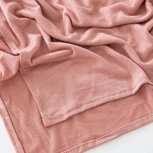 Hijab jersey coton rose poudré