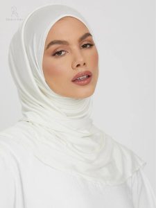 Accessoire mode hijab blanc