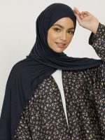 Hijab Jersey Premium en Bleu Marine