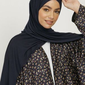 Hijab Jersey Premium en Bleu Marine