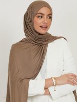 Accessoire mode hijab Café au Lait, idéal pour toutes occasions