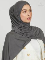 Accessoire mode hijab gris confortable