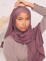Hijab jersey premium mauve