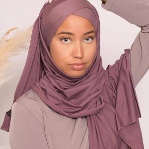 Hijab jersey premium mauve