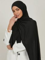 Hijab jersey premium Noir