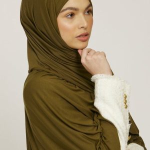 Hijab Olive, style élégant et confortable