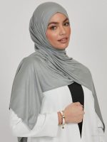 Élégant hijab jersey Vert Pierre