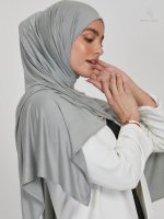 Hijab vert en tissu jersey confortable