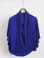 Hijab long bleu royal pour un style élégant et moderne