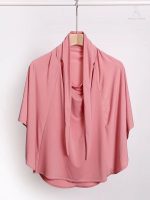 Hijab long en couleur rose