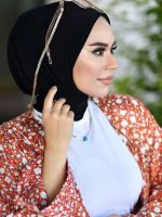 Hijab noir Safi du Maroc