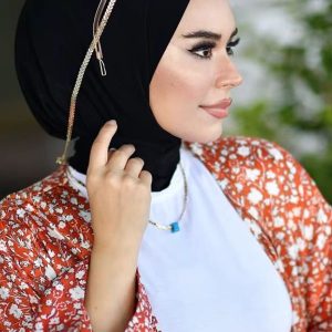 Hijab noir Safi du Maroc