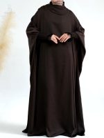 Jilbab café 1 pièce, style simple et moderne