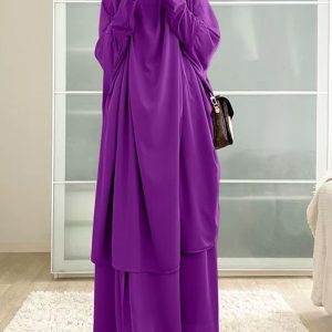 Jilbab Améthyste élégant des Jardins d’Orient