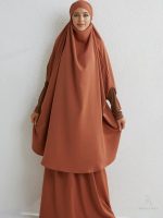 Jilbab Caramel élégant pour un style modeste et raffiné