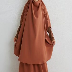 Jilbab Caramel élégant pour un style modeste et raffiné