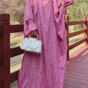 Jilbab de prière Rose, élégant et confortable