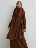 Jilbab marron élégant pour une tenue modeste