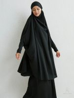 Jilbab noir élégant pour un style modeste