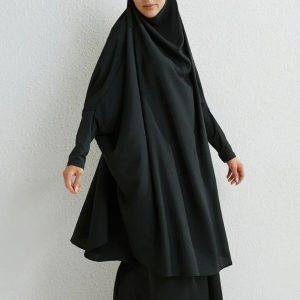 Jilbab noir élégant pour un style modeste