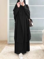 Jilbab Noir des Nuits de Médine élégant et sobre