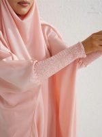 Jilbab chic rose pour toutes occasions