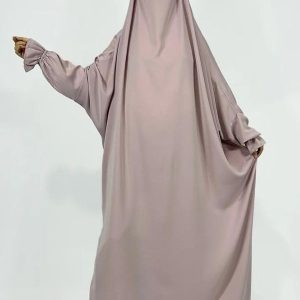 Jilbab une pièce en rose clair