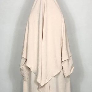Khimar Beige élégant pour un style moderne et raffiné