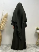 Khimar long vert foncé