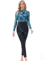 Maillot de bain burkini tropical avec motifs de palmiers