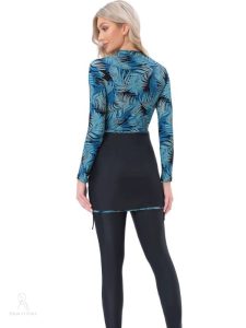 Maillot de bain tendance en burkini avec design tropical