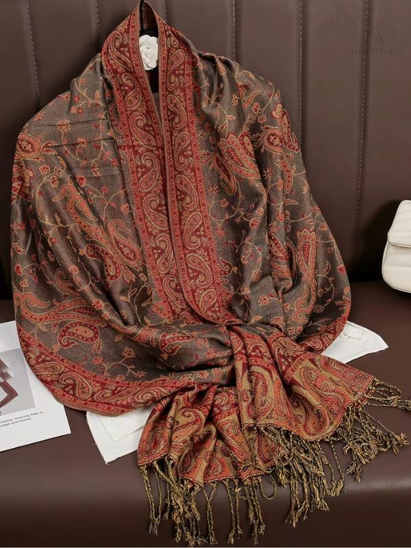 Pashmina brun intense