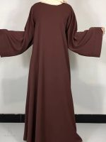 Robe abaya Chocolat élégante et raffinée