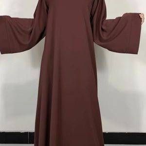 Robe abaya Chocolat élégante et raffinée