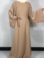 Robe abaya Khaki élégante et moderne