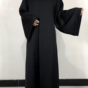 Robe abaya noire élégante et moderne