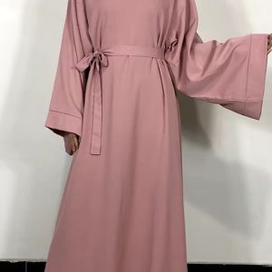 Robe abaya "Rose" élégante et raffinée