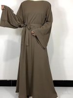 Robe abaya taupe élégante et moderne