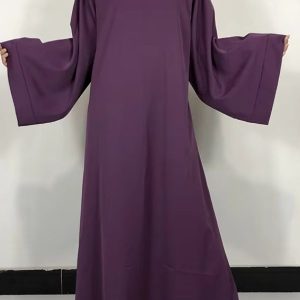 Robe abaya violette élégante et moderne