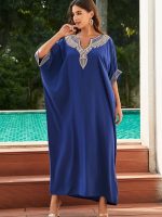 Djellaba bleue azur pour une allure chic
