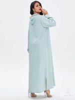 Style moderne djellaba pour femme en teinte azur