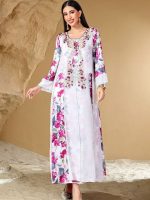 Robe djellaba marocaine Al-Fajr, élégante et traditionnelle