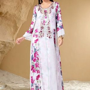 Robe djellaba marocaine Al-Fajr, élégante et traditionnelle