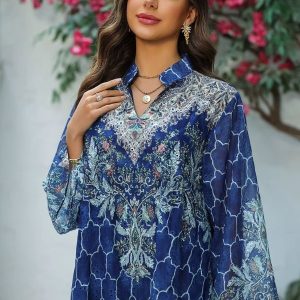 Djellaba Al-Hanane avec motifs traditionnels marocains